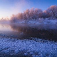 Зимнее утро на реке Иж :: Дмитрий Леконцев
