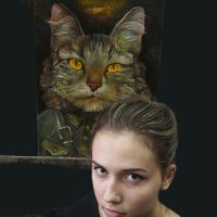 У Бурдина/ Девушка-кошка :: Евгений 