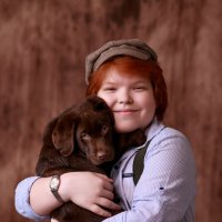 Мальчик с собакой :: Юлия Кравченко
