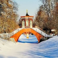 В парке зимой - Крестовый мост :: Сергей 