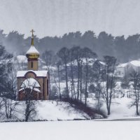 Стандартный пасмурный февральский день в деревне :: Георгий А