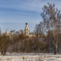 Пейзаж с монастырем :: Сергей Цветков
