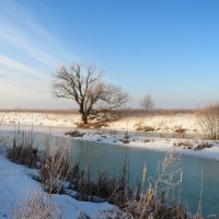 Утро на замёрзшей реке :: Андрей Снегерёв