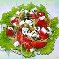 Греческий салат с сыром тофу :: Андрей Заломленков (настоящий) 
