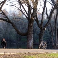 Городской парк. Весеннее утро :: Александр Семенов