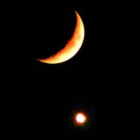 лунный месяц и венера :: Alisa Koteva 