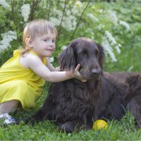 Хозяйка Алиса со своей собакой Диной :: Анастасия Северюхина
