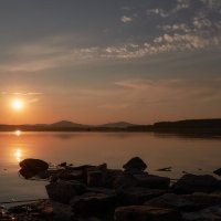 Закат на озере Анбаш :: Василий Дворецкий