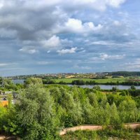 Панорама вида с Лыткарино на Москву - реку... :: Алексей Архипов