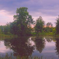 Вечер на озере :: Сергей Кочнев