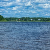 Ananyino village in the distance on the shore near the Kubena River on a July afternoon | 14 :: Sergey Sonvar