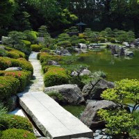 Фукуока Япония дорожки в японском саду :: wea *
