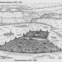 Рисунок Первой и Второй Белгородской крепости :: Сеня Белгородский