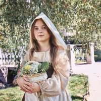 Девочка с корзиной цветов :: Алексей Корнеев