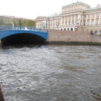 Вид с Мойки на Синий мост и Мариинский дворец :: Маера Урусова