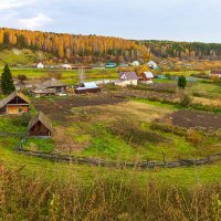 Деревня Пача, панорамка :: Сергей Винтовкин