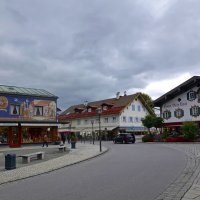 Oberammergau Gemeinde in Bayern-люфтльмалерай — воздушная живопись. :: Galina Dzubina