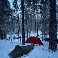 А на утро снег,замело палатки :: Георгиевич 