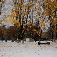 Первый снег выпал в Соловьях 26 октября :: Евгений 