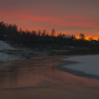 Ледяной закат :: Сергей Шаврин