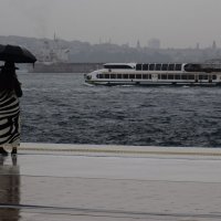 Стамбул, Босфор, дождь, девушка :: Марина 