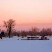 Закат окрасил тихий зимний вечер :: Наталья Димова