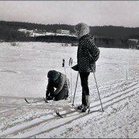Возвращение с лыжной прогулки. :: Валентин Кузьмин