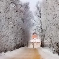 По дороге в монастырь :: Сергей Кочнев