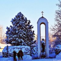 Рождество Христово у стелы-памятника Пантелеймону-целителю! :: Владимир 