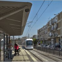 Тель Авив ,Первая линия трамвая а может и метро ,дело в том что в самом городе он ездит под землёй :: ujgcvbif 