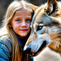 Девочка и волк :: Ирина Олехнович