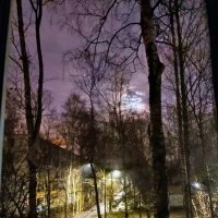 Ночное небо и луна из окна... :: Мария Васильева