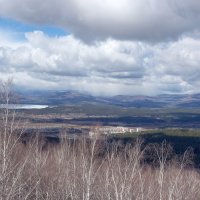 Ильменский хребет. Апрель. г. Миасс, Машгородок. Озеро Тургояк. :: Алексей Трухин