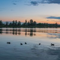 Закат на канале имени Москвы. :: Виктор Евстратов