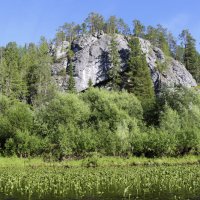 Скалы на реке Лозьва :: Галина Ильясова