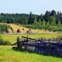 Август...Стожки у деревни Еловый падун! :: Владимир 