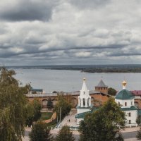 Вид на Волгу из Нижегородского кремля :: Дмитрий 