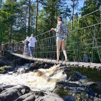 Равнинный водопад Ахвенкоски :: Ольга 