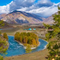 В горах Алтая,конец сентября :: Алексей Мезенцев