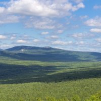 На горе Крутой Ключ, хребет Малый Уральский (панорама). :: Алексей Трухин