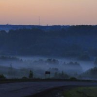 Рассвет. Туман. Дорога :: Галина Шеина-Мюльдорфер