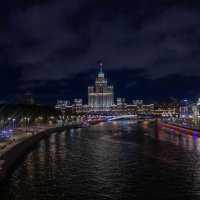 Москва вечерняя. Вид с парящего моста. :: Руслан Веселов