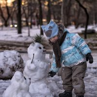 я слепил снеговика (и собаку заодно) :: Татьяна Исаева-Каштанова