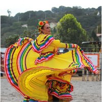 Закружилась в вихре танца, мексиканка удалая.. :: Наталья Портийо