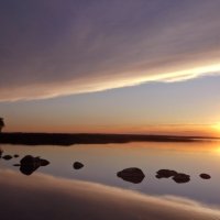 закат на озере Нарочь :: Жанна Забугина