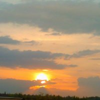 Небо на закате солнца. :: Ольга 