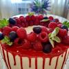 Торт малиново - голубичный рай.  Беz ИИ. :: Alexey YakovLev