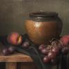 Натюрморт с персиками и виноградом :: Максим Вышарь