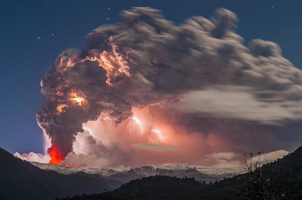 Лучшие фото кадры извержения вулканов мира