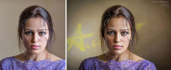 Фотографии до и после обработке в фотошоп